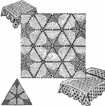 Star Motif Bedspread or Tablecloth Crochet Pattern