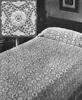 Flower & Petals Motif Bedspread Crochet Pattern
