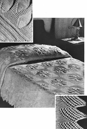 Evensong Motif Bedspread Knitting Pattern