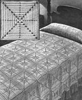 Rdiged Blocks Motif Bedspread Crochet Pattern