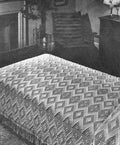 Popcorn Diamond Bedspread Crochet Pattern