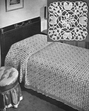 Regency Motif Bedspread Crochet Pattern