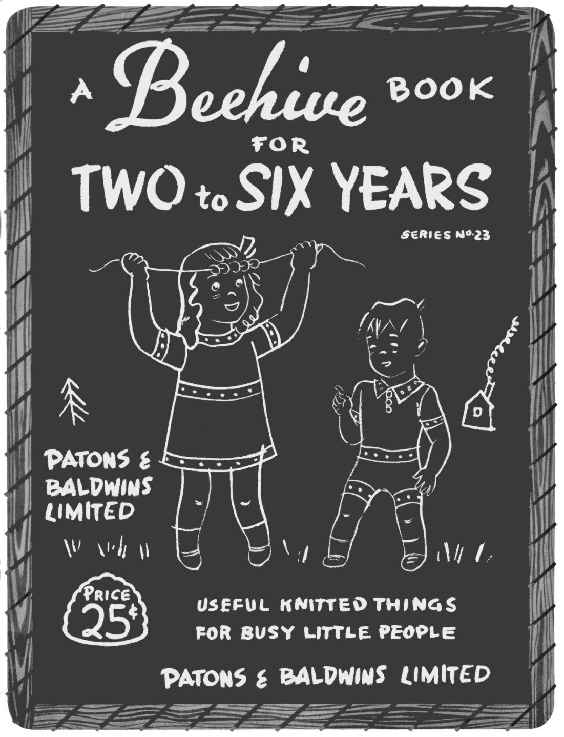 Childrens Clothes 2-6 Vintage Knitting Pattern Book