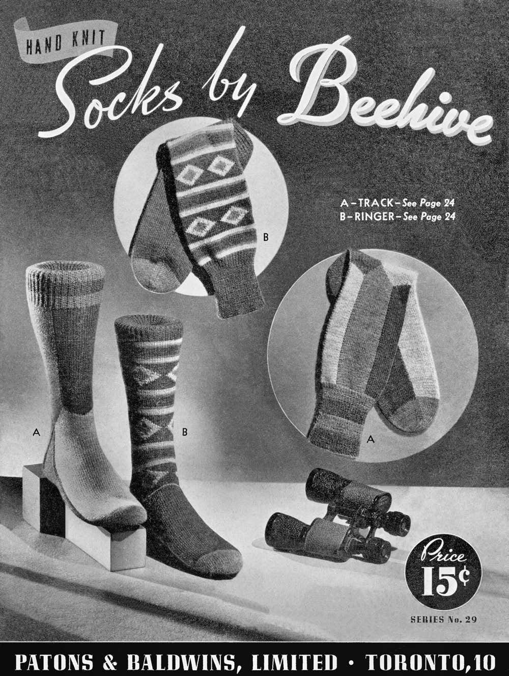 Socks for Men Vintage Knitting Patterns Book