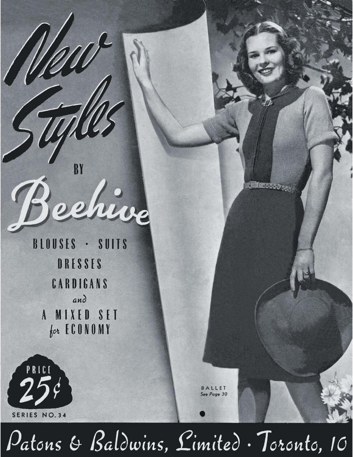 New Styles by Beehive Vintage Knitting Patterns Book