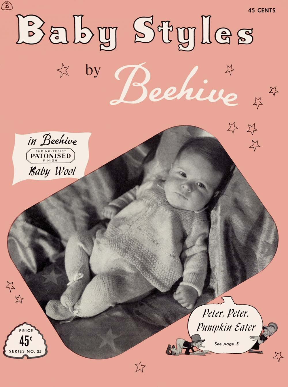 Baby Styles Vintage Knitting Crochet Patterns Book