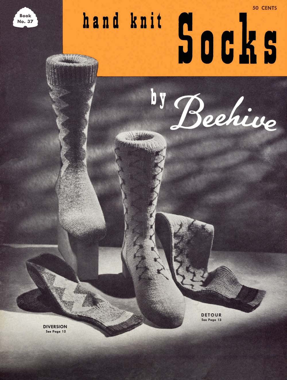 Hand Knit Socks Vintage Knitting Patterns Book
