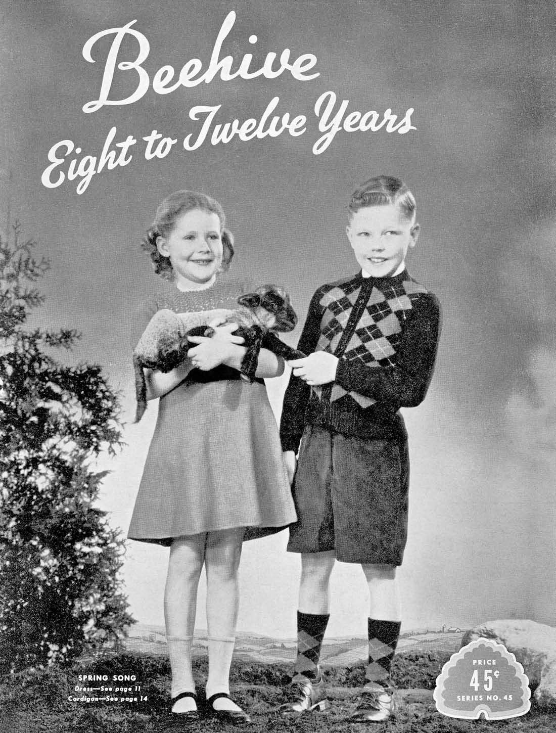 Childrens Clothes 8-12 Vintage Knitting Patterns Book