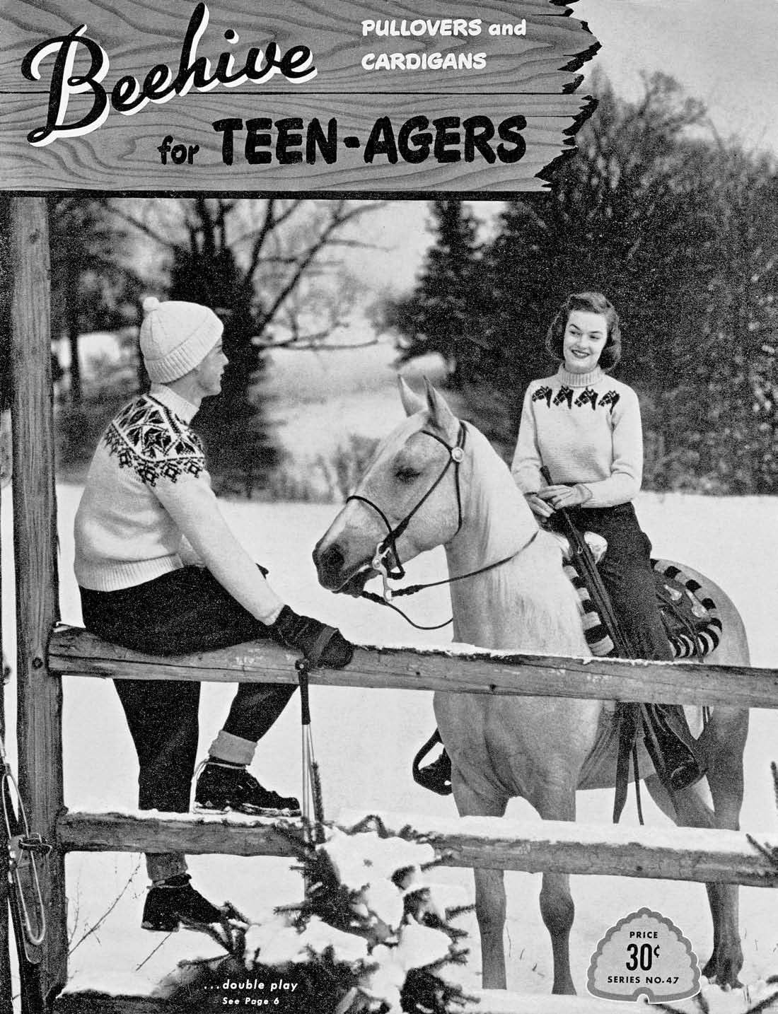 Teen Sweaters Vintage Knitting Patterns Book