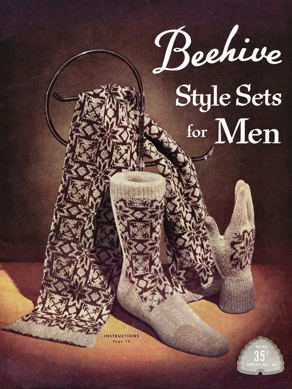 Style Sets Socks Gloves Scarf Vintage Knitting Patterns Book