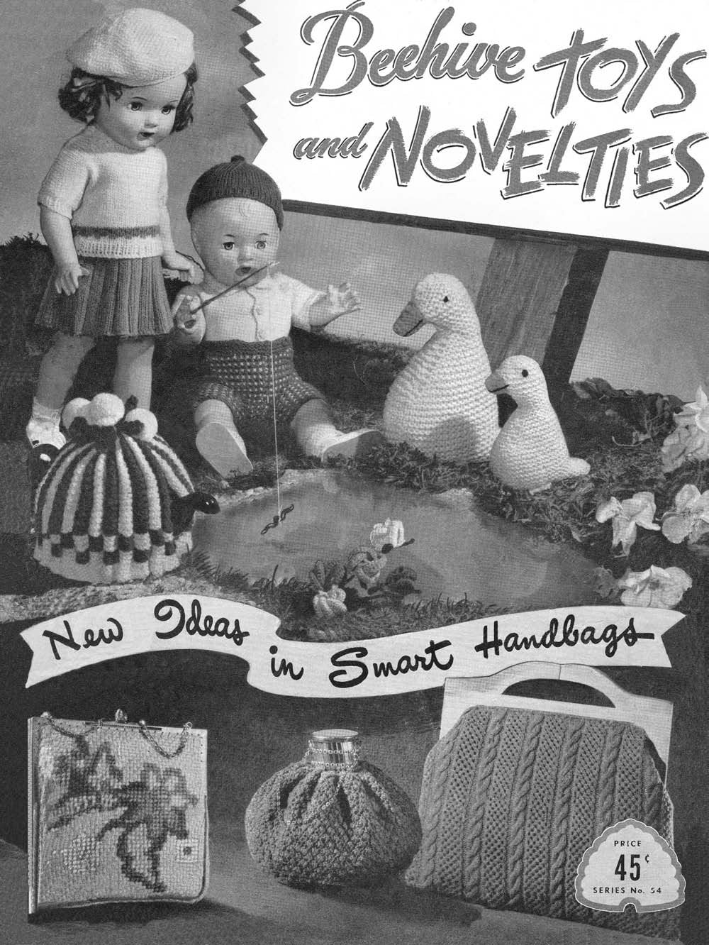 Toys and Novelties Vintage Knitting Crochet Patterns Book