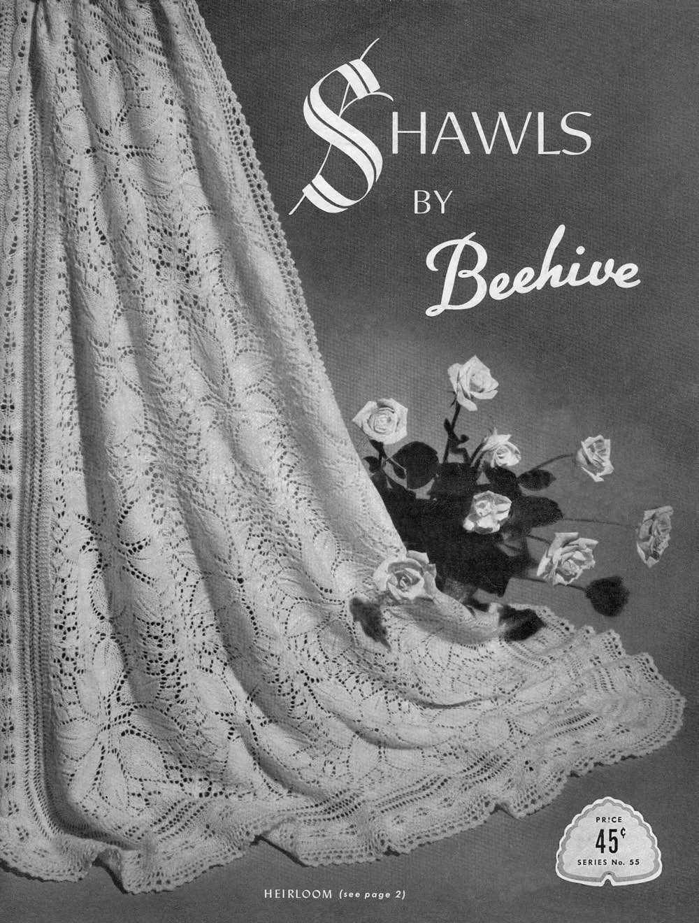 Shawls Vintage Knitting Crochet Patterns Book