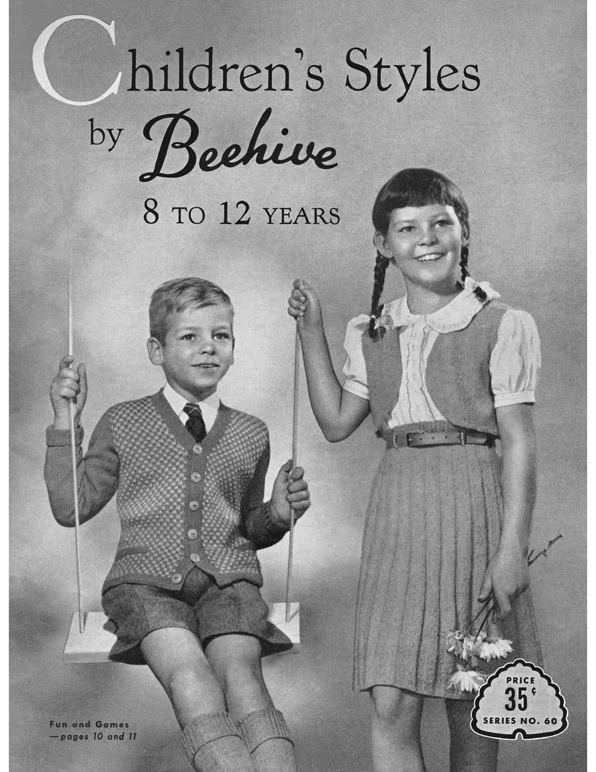 Children's Styles 8-12 Vintage Knitting Patterns Book 8-12