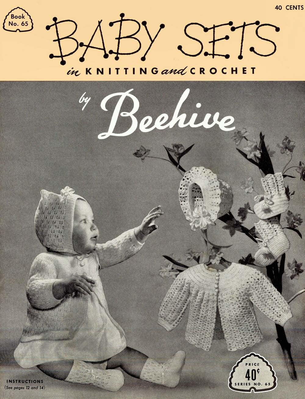 Baby Sets Vintage Knitting Crochet Patterns Book