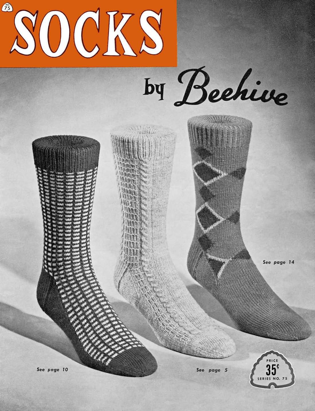 Socks Vintage Knitting Patterns Book