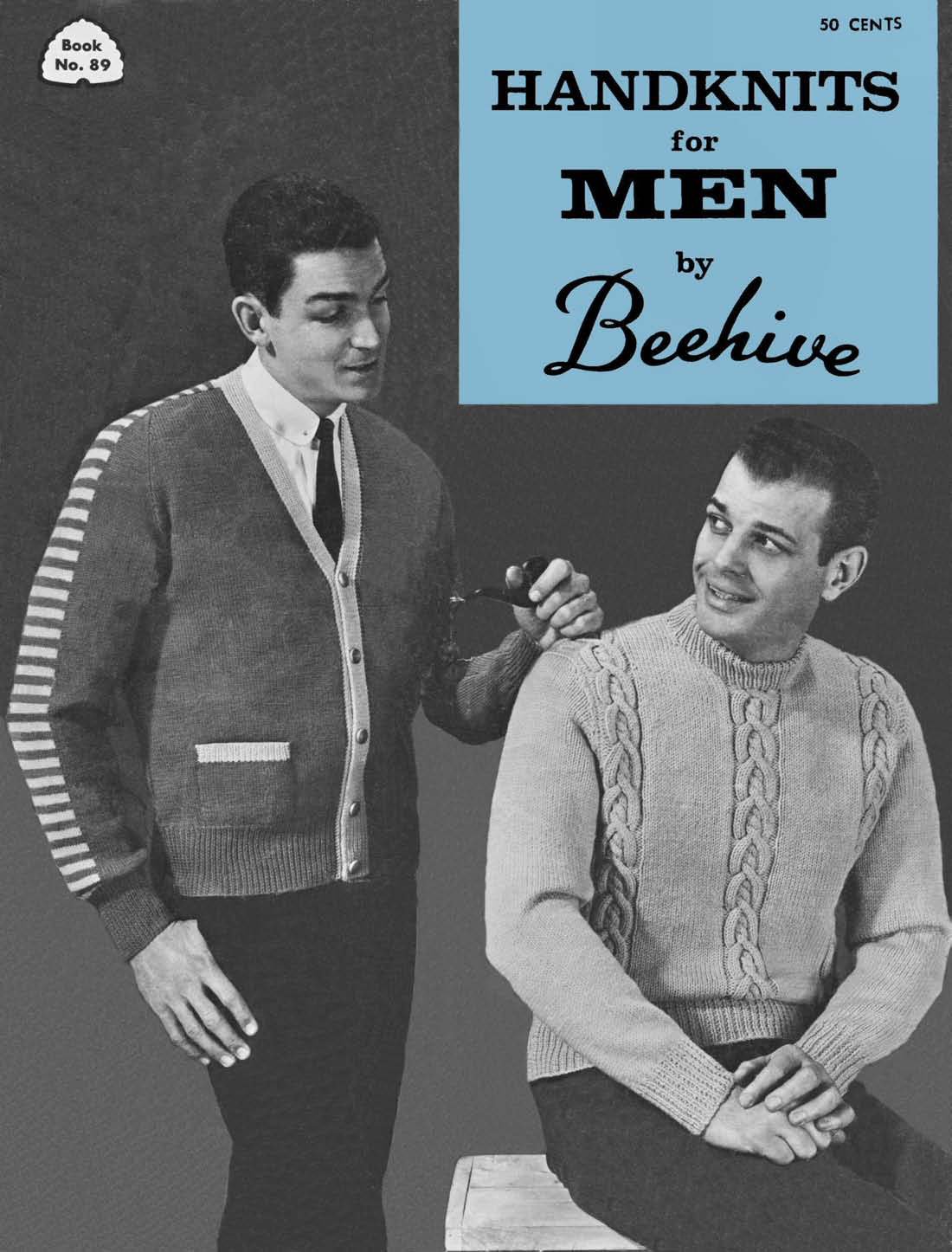 Handknits for Men 89 Vintage Knitting Patterns Book