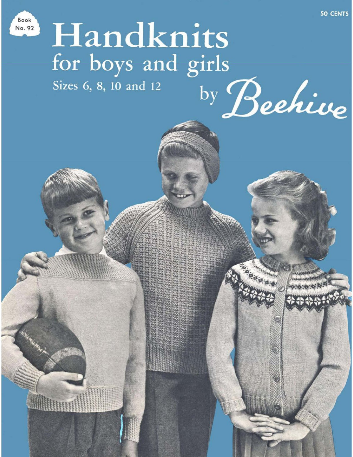 Handknits for Boys and Girls 6-12 Vintage Knitting Patterns Book