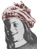 Girls Beret Knitting Pattern S M L
