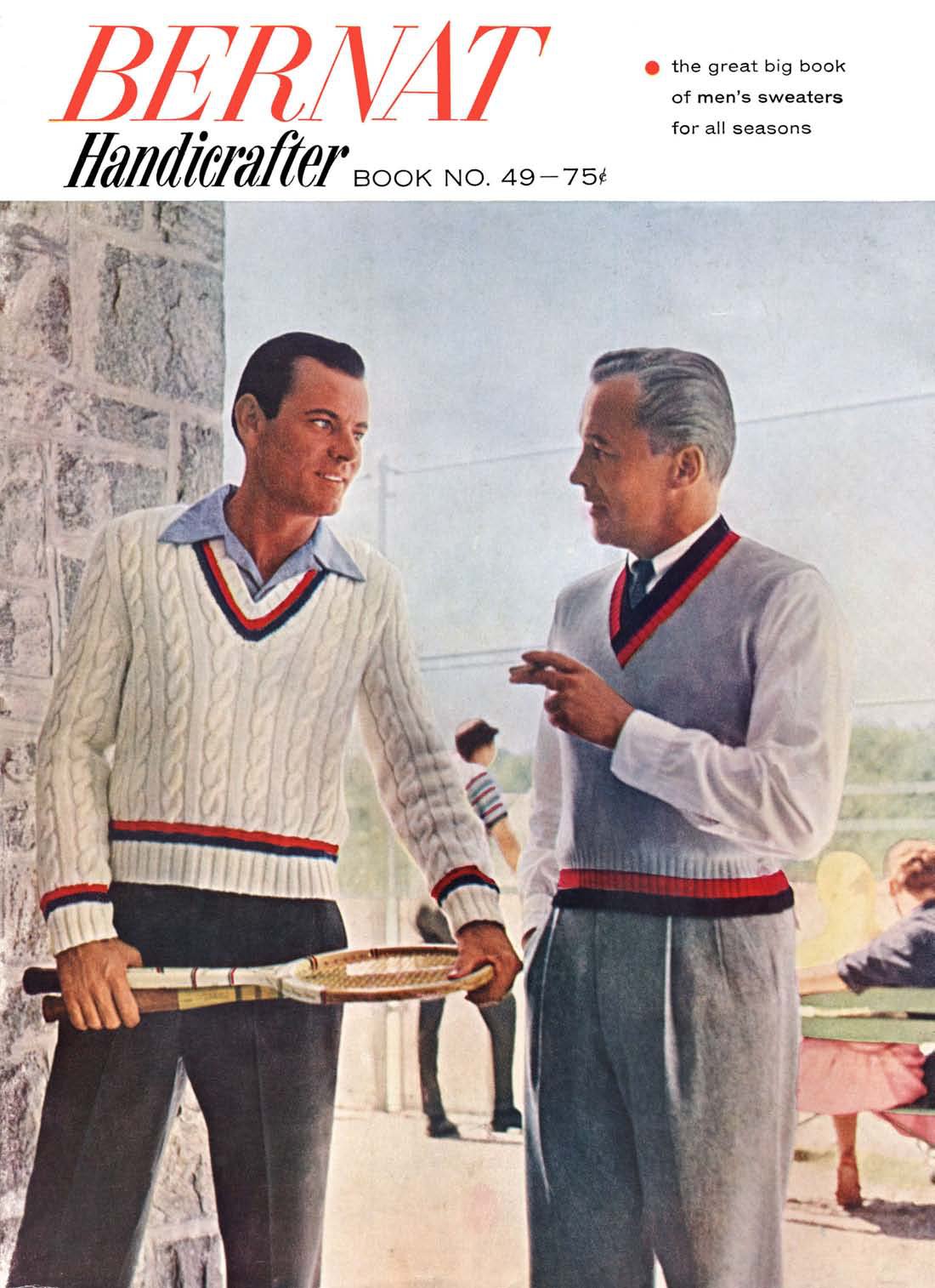 Men's Sweaters for All Seasons Vintage Knitting Patterns Book