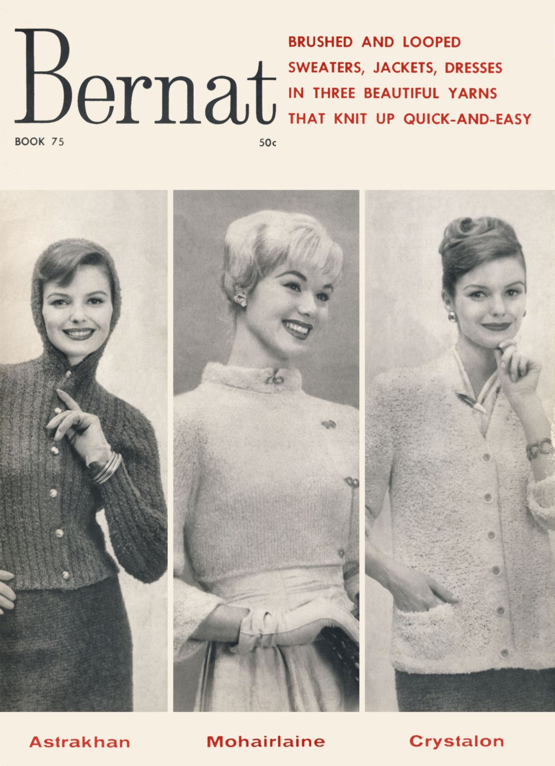 Sweaters, Jackets, Dresses Vintage Knitting Patterns Book