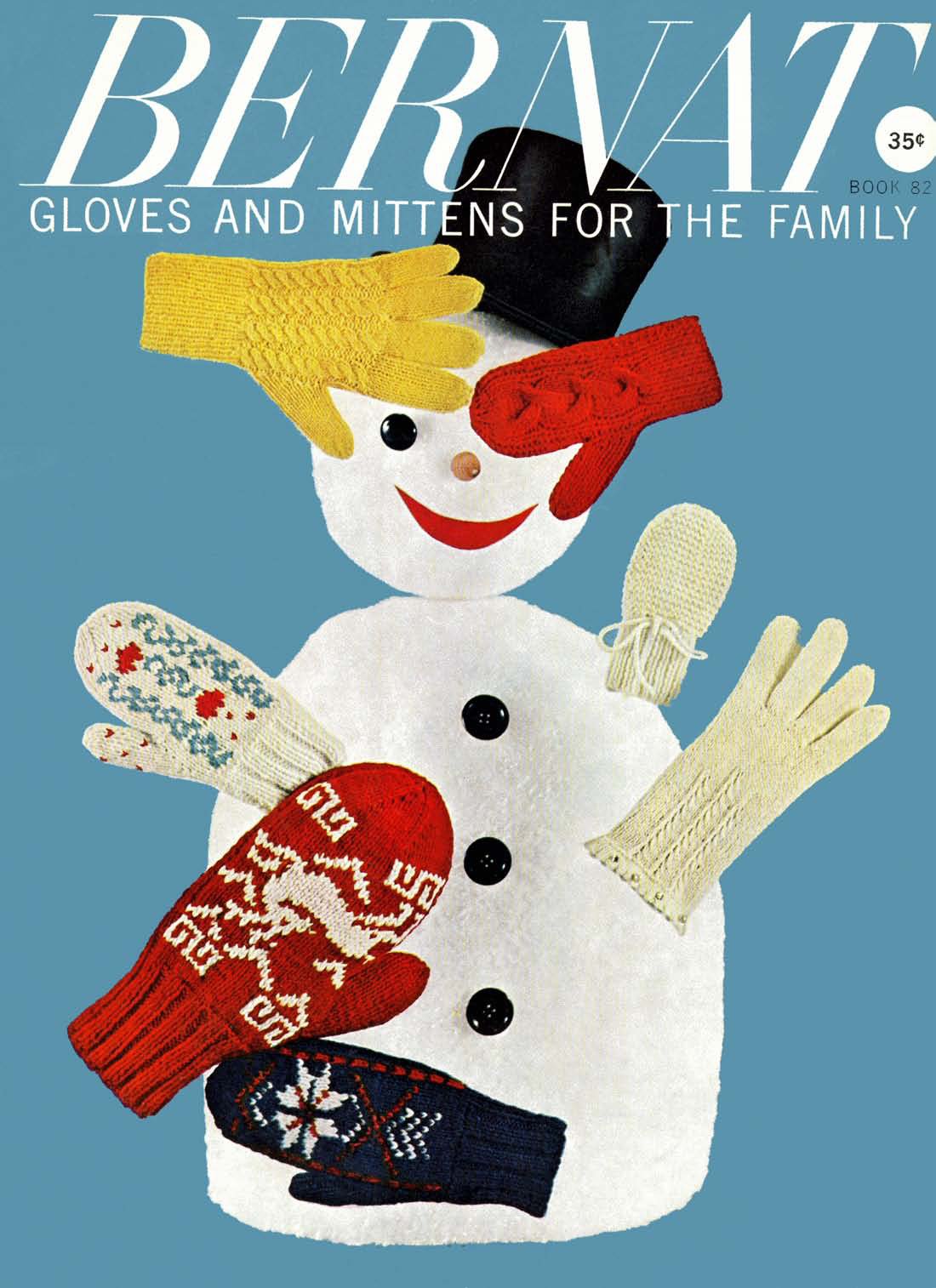 Gloves Mittens for the Family Vintage Knitting Patterns Book