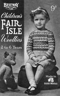Childrens Fair Isle Sweaters Vintage Knitting Patterns Book