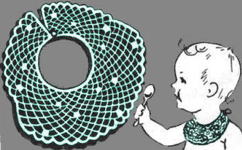 Lacy Baby Bib Crochet Pattern