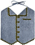 Baby Boy's Bib in Shirt Design Crochet Pattern