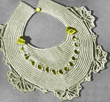 Baby Bib with Lacy Scalloped Edge Crochet Pattern