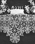 Birthday Motif Tablecloth Crochet Pattern