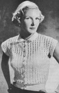 Openwork Blouse Crochet Pattern 30-34