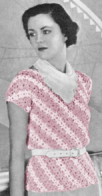 Wild Rose Blouse Crochet Pattern