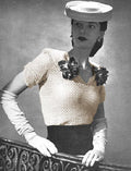 V-Neck Blouse Thread Crochet Pattern 31-37