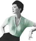 V-Neck Blouse Knitting Pattern Sz 12-20