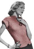 Cap Sleeve Blouse Knitting Pattern Sz 14-20