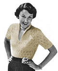 Summer Blouse Knitting Pattern Sz 14 16 18
