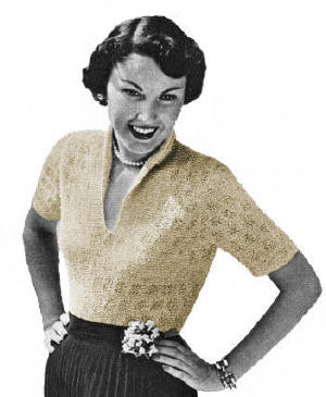 Summer Blouse Knitting Pattern Sz 14 16 18