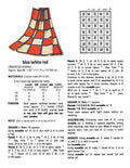 Blue White & Red Afghan Crochet Pattern