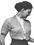 Beaded Bolero Knitting Pattern 32-36