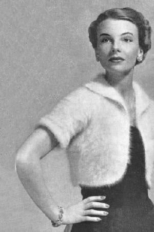 Angora Bolero Knitting Pattern 32-36