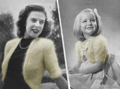 Mother & Daughter Bolero Knitting Pattern