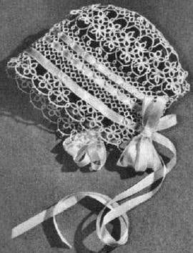 Baby Bonnet Tatting Pattern