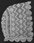 Baby Bonnet with Shell Edging Antique Crochet Pattern
