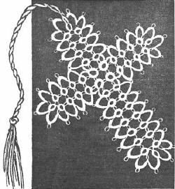 Cross Bookmark Tatting Pattern