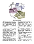 Baby Bootees Knitting Pattern