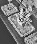 Ruffled Pinapple Buffet or Vanity Set Doily Crochet Pattern
