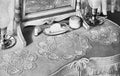 Scallop Shell Buffet or Vanity Set Doily Crochet Pattern