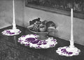 Fruit Doilies Buffet or Vanity Set Crochet Pattern