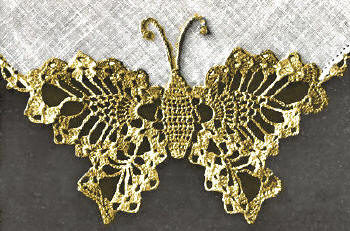 Butterfly Applique & Edging Crochet Pattern