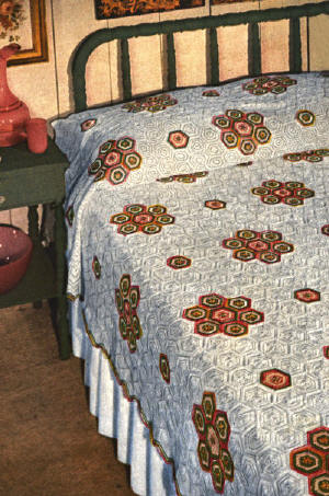Calico Motif Bedspread Crochet Pattern